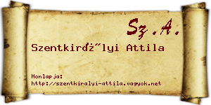 Szentkirályi Attila névjegykártya